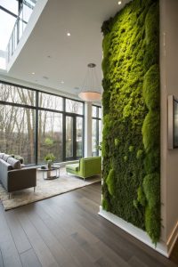 Preserved Moss Green Wall